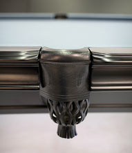 Load image into Gallery viewer, Amboise Black Oak 8 foot pool table • side pocket detail