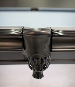 Amboise Black Oak 8 foot pool table • side pocket detail