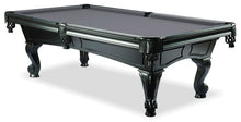 Load image into Gallery viewer, Amboise Black Oak 8 foot pool table with academy blue billiard felt