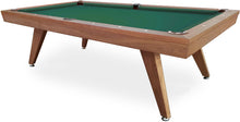 Load image into Gallery viewer, Copenhagen Walnut 8 foot pool table with green billiard felt