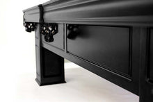 Load image into Gallery viewer, Frontenac Black 8 foot pool table • lower side view