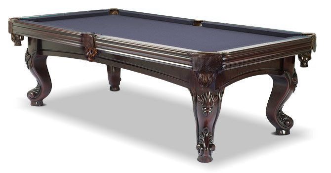 Majestic Mahogany 8 foot pool table with Academy Blue felt