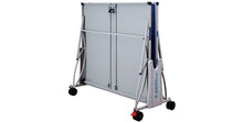 Load image into Gallery viewer, Ace Outdoor ping pong table • folded upright for storage