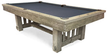 Load image into Gallery viewer, Cornwall Barnwood 8 foot pool table with grey billiard felt