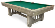 Load image into Gallery viewer, Cornwall Barnwood 8 foot pool table with green billiard felt