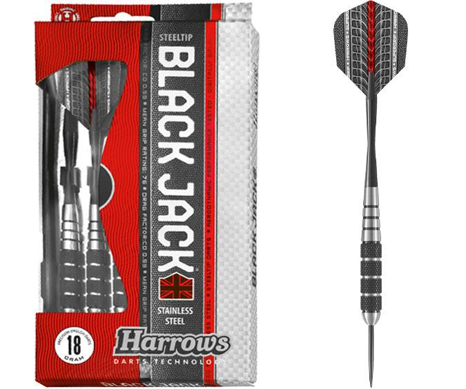 Harrows Black Jack Steel Tip Dart Set