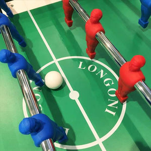 Premium quality Longoni Striker Blue Foosball Soccer Table - close-up image top view