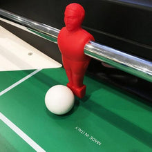 Charger l&#39;image dans la galerie, Premium quality Longoni Striker Blue Foosball Soccer Table - close-up image goalie