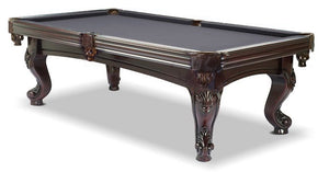Majestic Mahogany 8 foot pool table with grey billiard felt