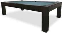 Charger l&#39;image dans la galerie, Mensa Black 8 foot pool table with academy blue billiard felt