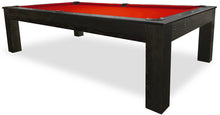 Charger l&#39;image dans la galerie, Mensa Black 8 foot pool table with red billiard felt