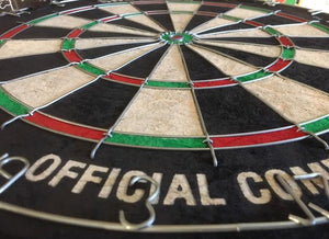 Shot King official competition quality dartboard. Close-up of official competition Shot King Dartboard